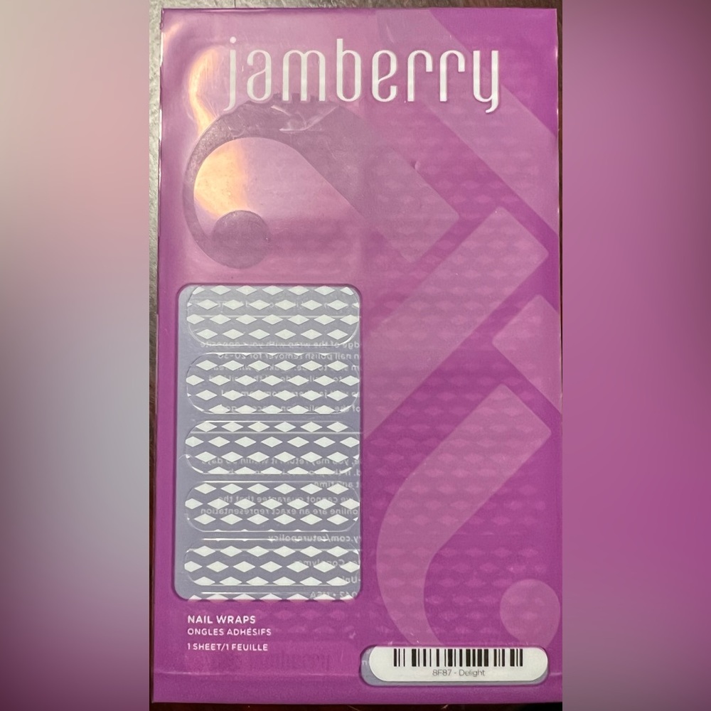 Jamberry Nail Wraps - Delight (Clear and shaded Overlay)